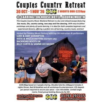 Couples Country Retreat - Bournemouth Oct 2026