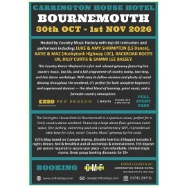 Country Dance Weekender - Bournemouth Oct 2026