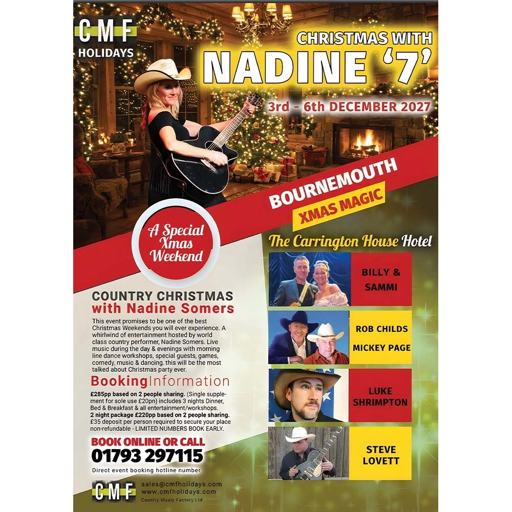 Xmas with Nadine 7 Bournemouth Dec 2027